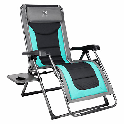 3-EVER-ADVANCED-Oversize-XL-Zero-Gravity-Recliner-Padded-Patio-Lounger-Chair