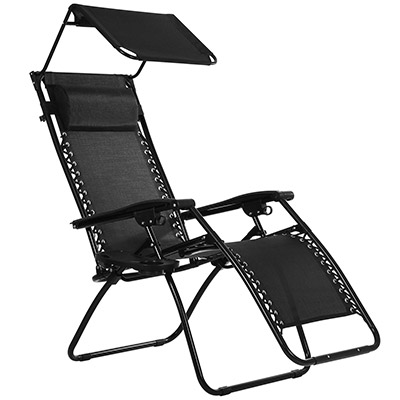 8-Ollieroo-Black-Zero-Gravity-Canopy-Sunshade-Lounge-Chair-with-Pillow-and-Utility-Tray-Adjustable-Folding-Recliner-Outdoor-Patio-Chair